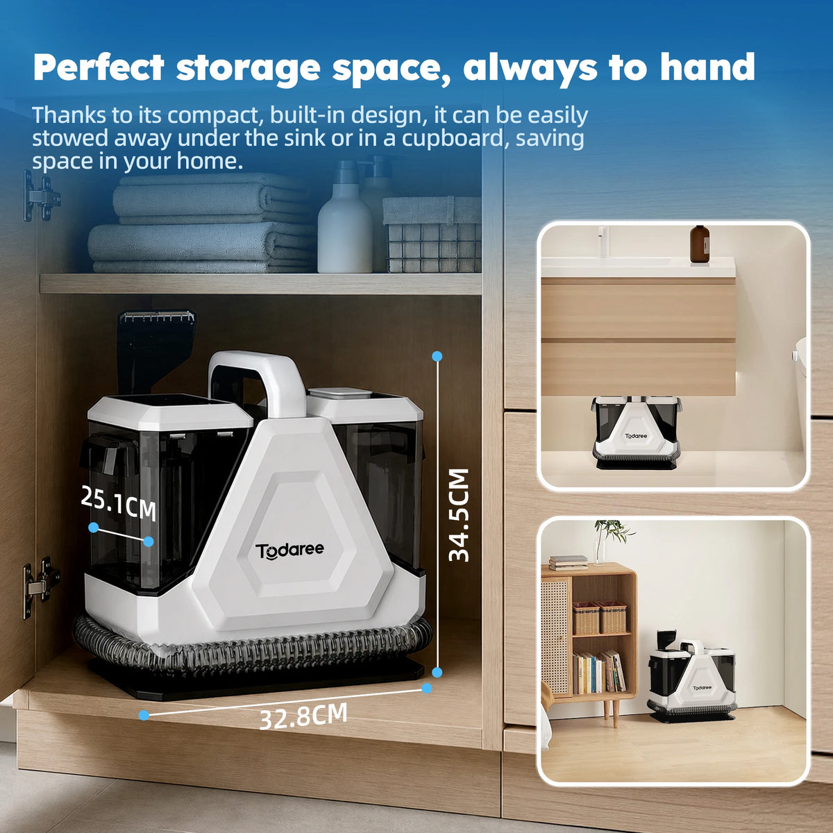 🏠✨ Fresh Home Carpet Cleaner – 750W 16KPa Deep Cleaning Machine for Carpets, Sofas, Upholstery & Fabrics