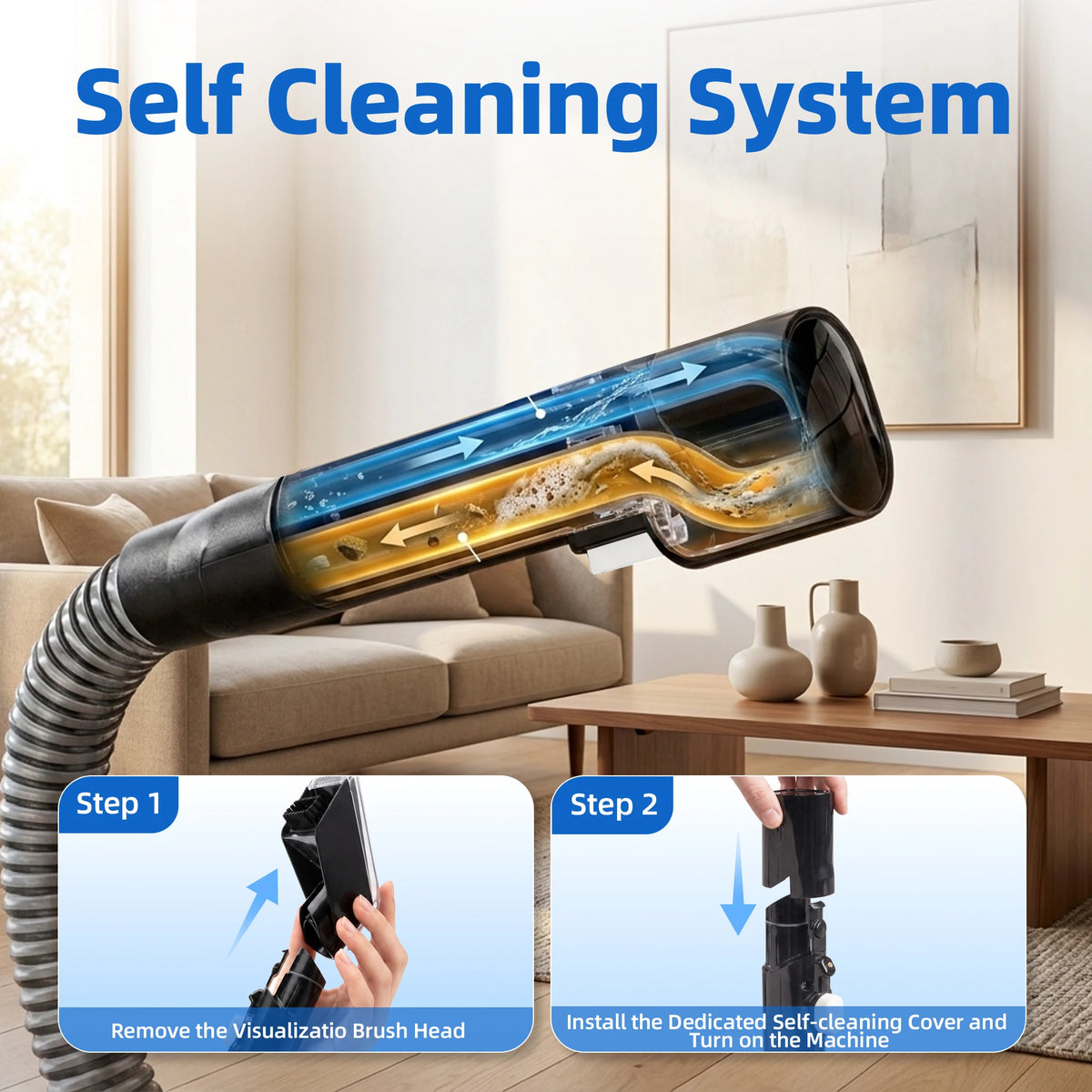 🏠✨ Fresh Home Carpet Cleaner – 750W 16KPa Deep Cleaning Machine for Carpets, Sofas, Upholstery & Fabrics